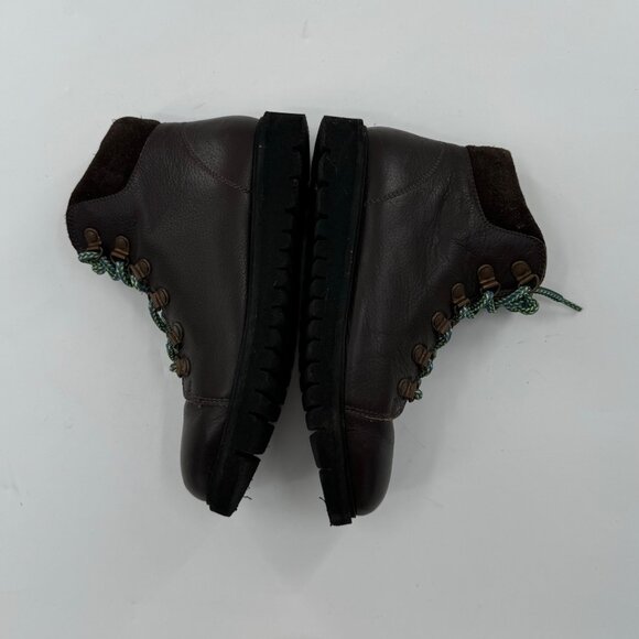 Mini Boden Kids Leather Hiking Boots Size 34 or US 2.5 With Side Zipper - Picture 4 of 15